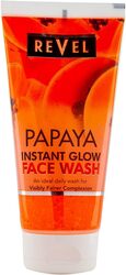 Revel Face & Body Care Papaya Instant Glow Face Wash 150ml, An Ideal Daily Wash For Visibly Fairer Complexion, Cleansing